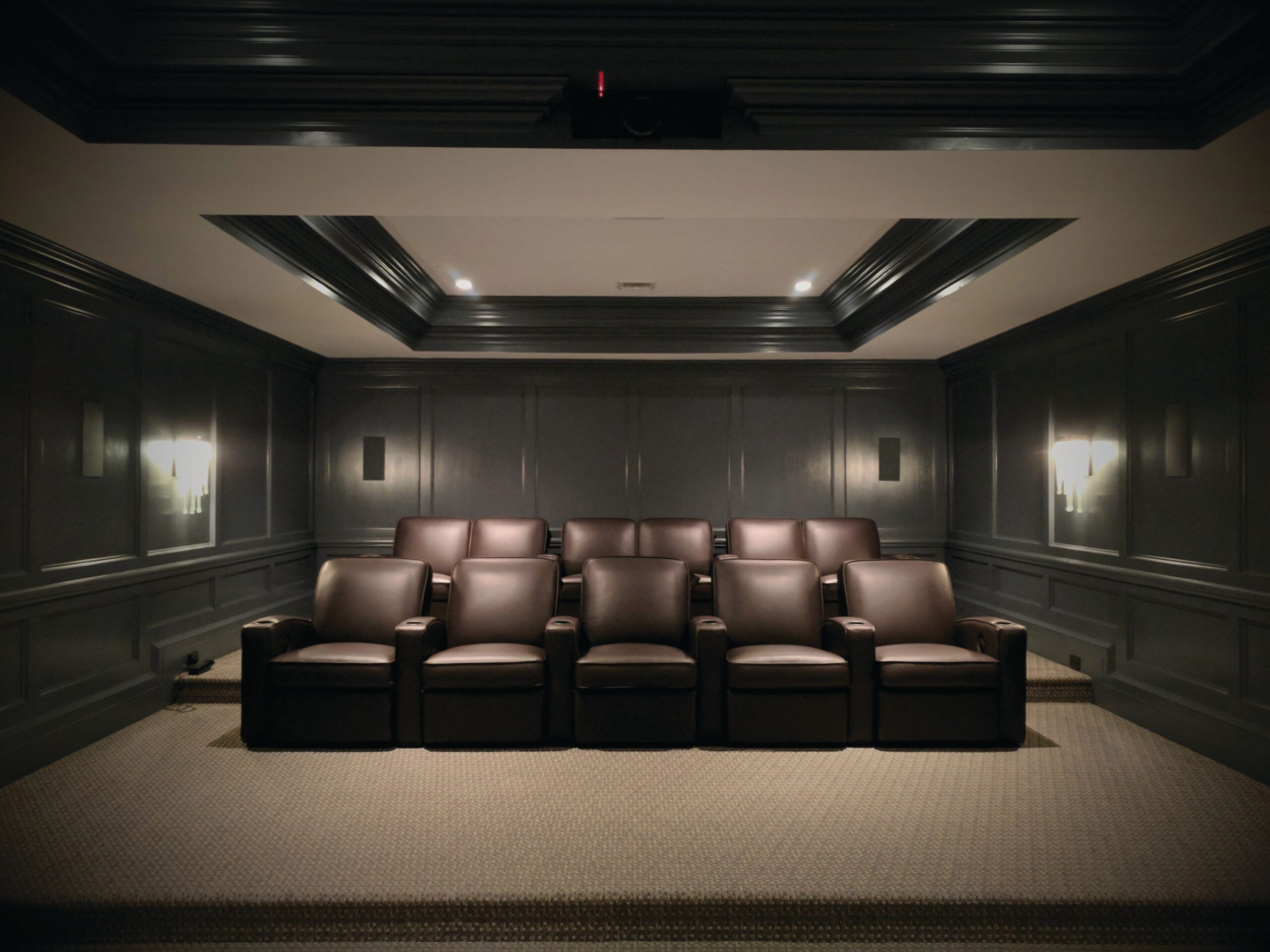 home theater seating layout plan